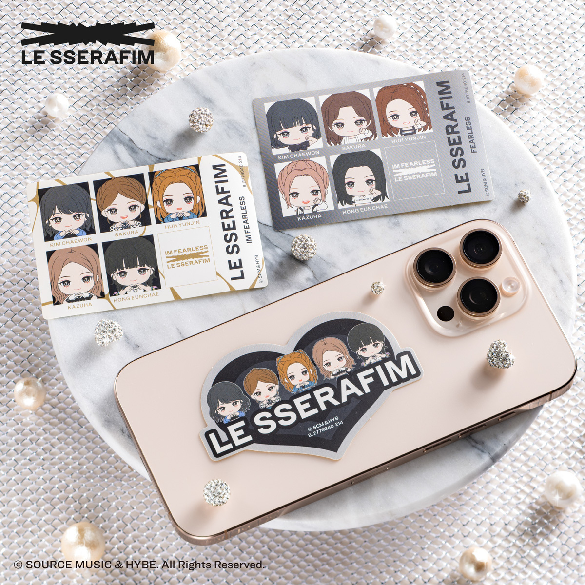 LE_SSERAFIM」のモバイルステッカー！ シークレットデザインを大公開
