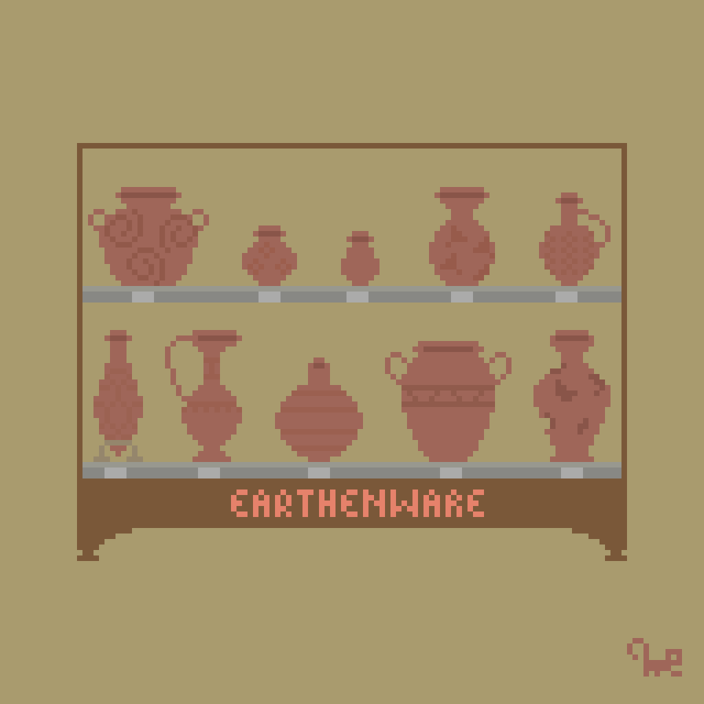 Gibbonus_Dev's tweet photo. A set of antique #earthenware inspired from egypt

#pixel_dailies #pixelart @Pixel_Dailies https://t.co/WoIV4EkTzu