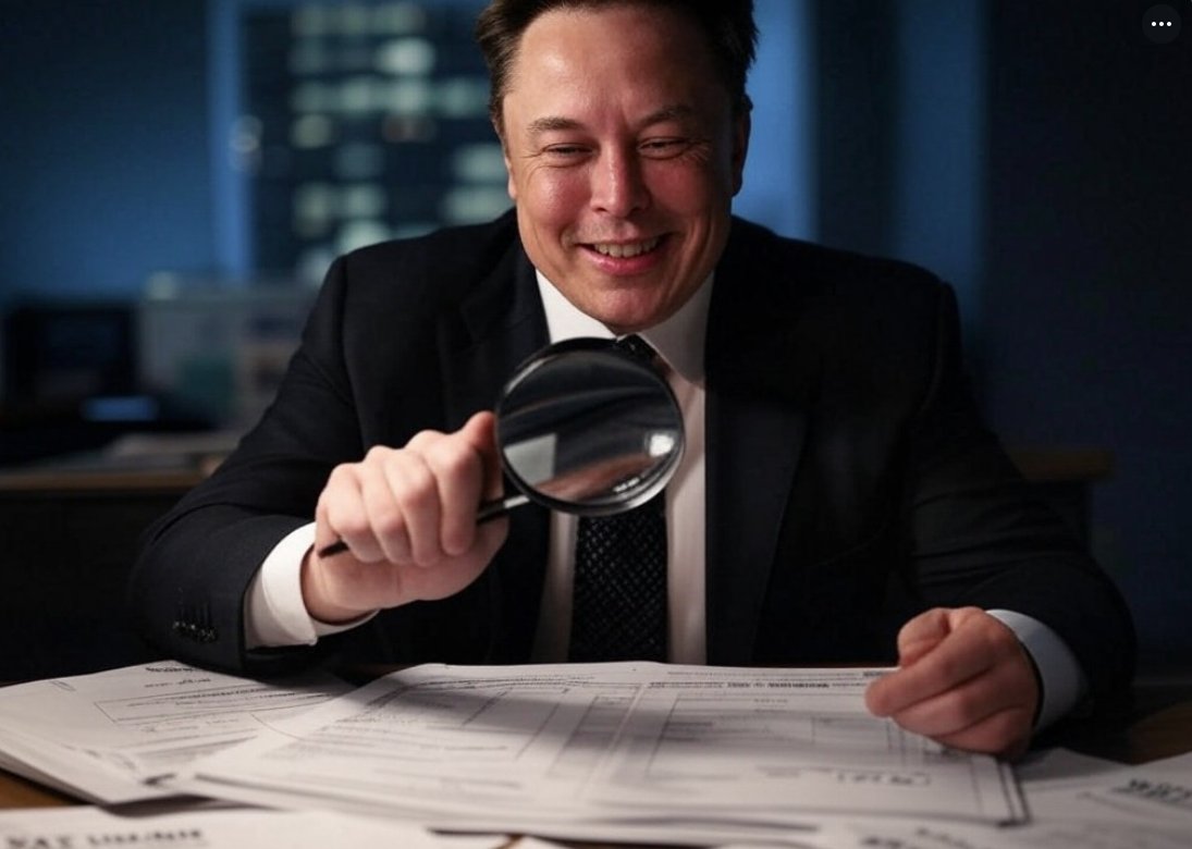 realTuckFrumper's tweet photo. Great news, everyone! Elon Musk's side project, DOGE, now wants to play with your tax returns! Because who needs privacy when you can have efficiency, right? #PrivacyWho #DOGETaxAdventure https://t.co/8UjnnED5XY