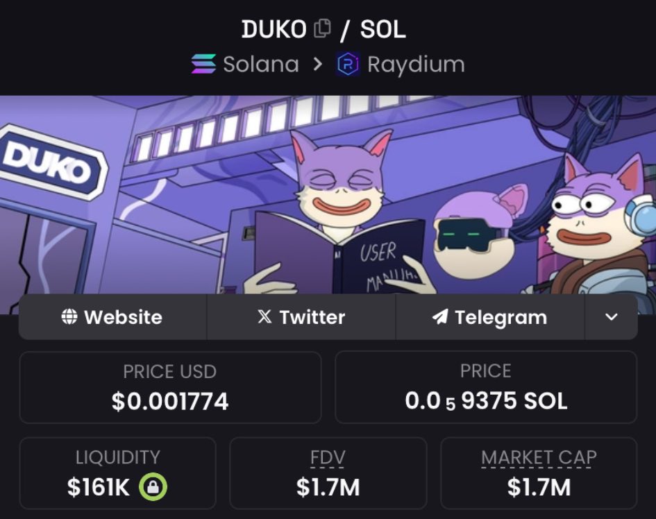 DeAndreRobertss's tweet image. Caught and shared $DUKO at $1.7M Mcap in my private Tg

#DUKO #GROKCAT #GROK3 #EAGLE #DUKO #SIGN #BATCAT #DOOD #VIGI #POOM #NICO $OG #Mow #RUMBLE #OATH #TOM #KMC #Hooty #FROGE #CRIME #DOGE #GOPE #PEAGLE