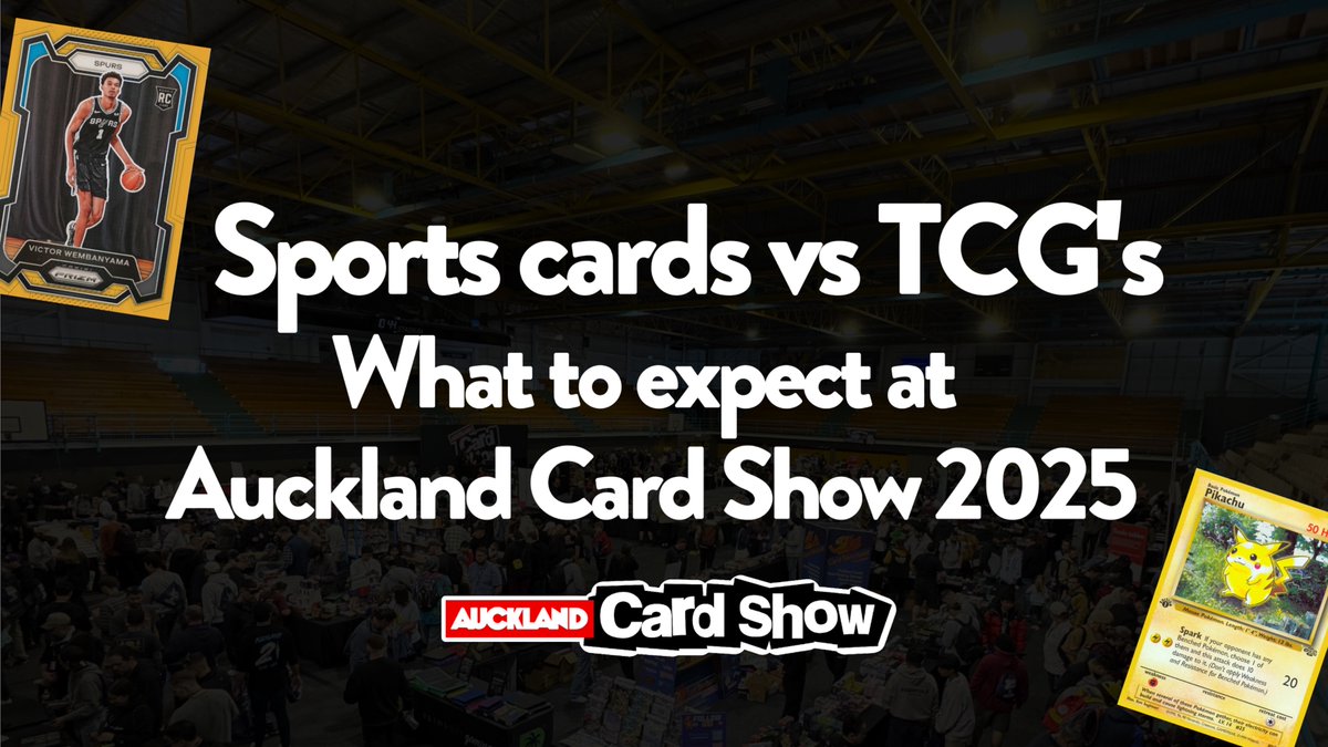 Auckland Card Show (@aklcardshow) on Twitter photo Is <a href="/aklcardshow/">Auckland Card Show</a> for sports card collectors, or are we a TCG show? Read our latest article to discover more about New Zealand's biggest card show and what to expect.
#cardshowsnz #aucklandcardshow #newzealandcardshow Is <a href="/aklcardshow/">Auckland Card Show</a> for sports card collectors, or are we a TCG show? Read our latest article to discover more about New Zealand's biggest card show and what to expect.
#cardshowsnz #aucklandcardshow #newzealandcardshow