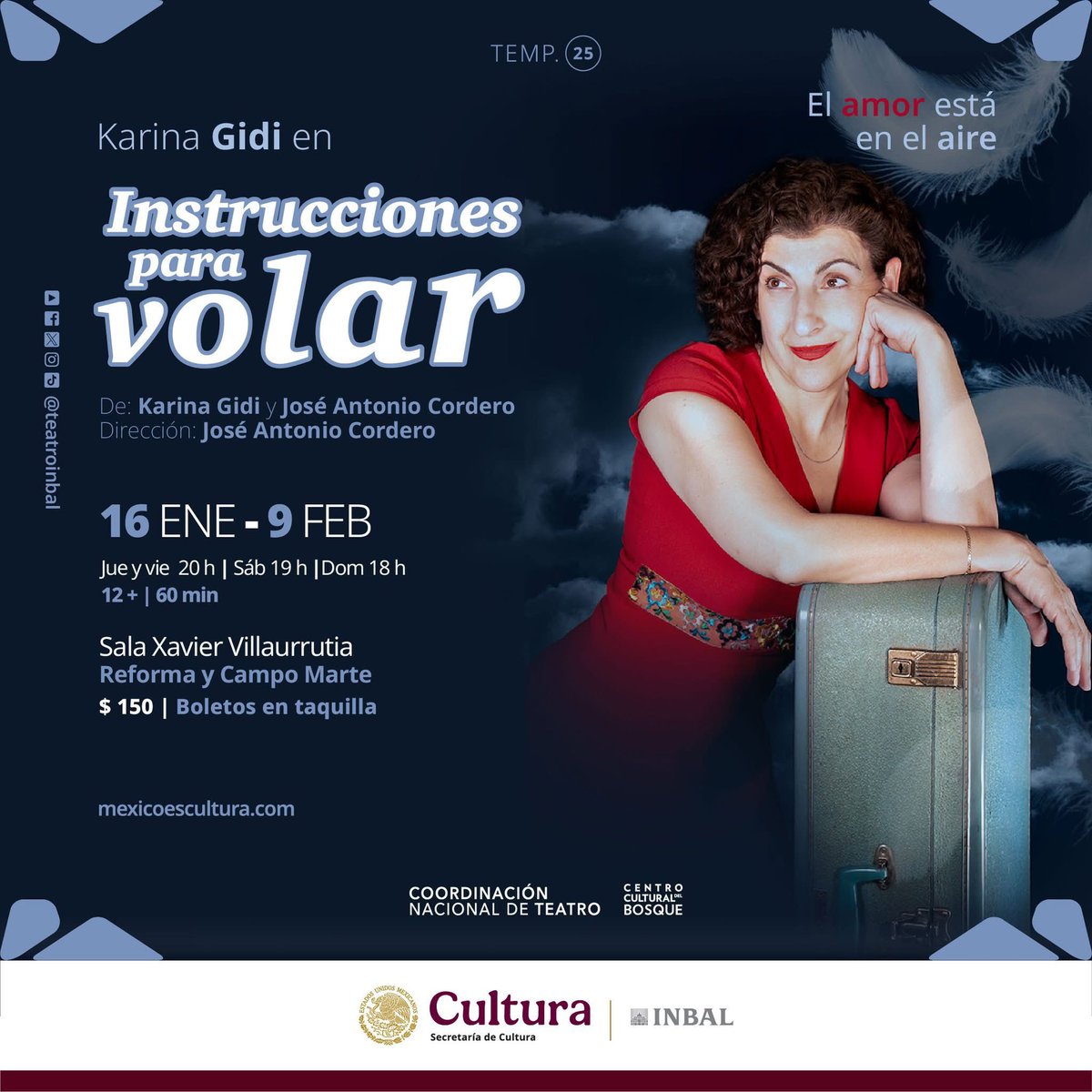 klauzduane's tweet photo. Próxima semana estaré tocando en la siguiente temporada de “Instrucciones para volar“ en el Centro Cultural del Bosque , Sala Xavier Villaurrutia …. https://t.co/50D6wCJXXb