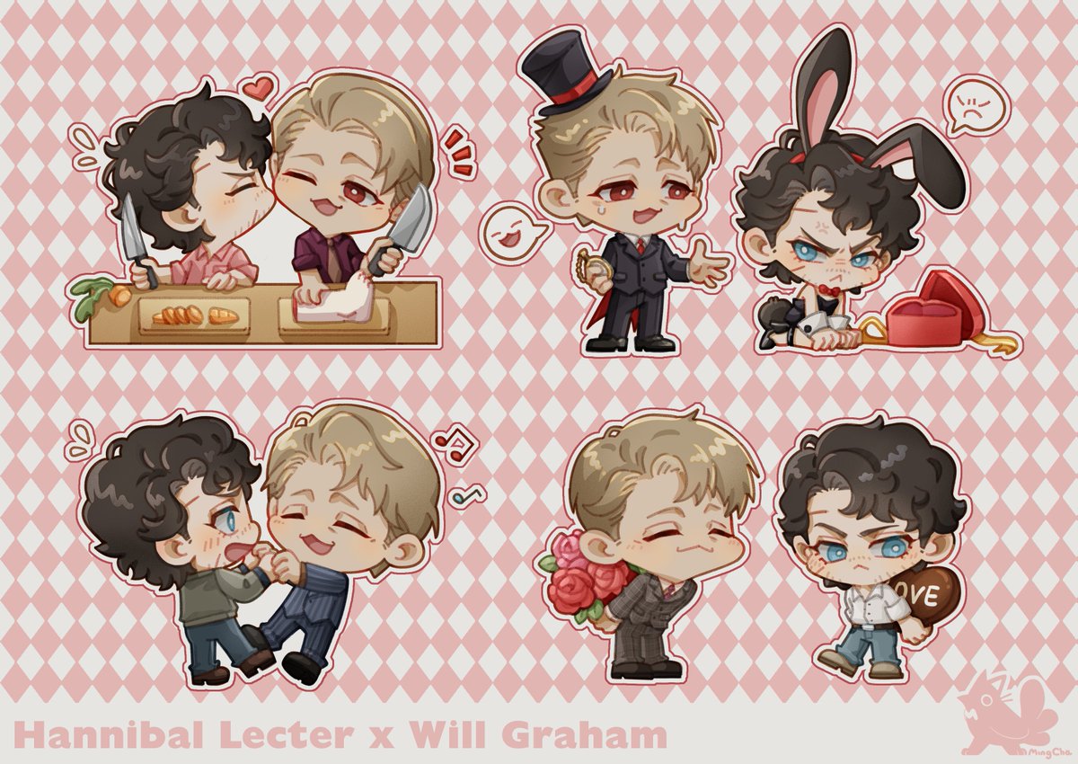 MingChaCha2's tweet image. Although Valentine's Day passed, I just want to draw something sweet!❤️❤️❤️
#Hannibal #Hannigram #WillGraham #MadsMikkelsen #HughDancy #瑰焰诗·𝟐𝟎𝟐𝟓拔杯情人节𝟔𝟒𝐡