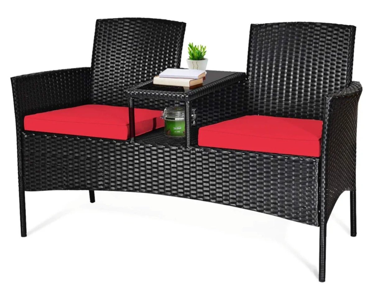 DealVibes's tweet photo. Wicker Patio Conversation Furniture Set ~ Down to $62.xx @ Amazon (MSRP $119.99):https://t.co/Okl2OFOUZ8 #Ad

**SHIPS/SOLD BY AMAZON** https://t.co/6bLmxyC263