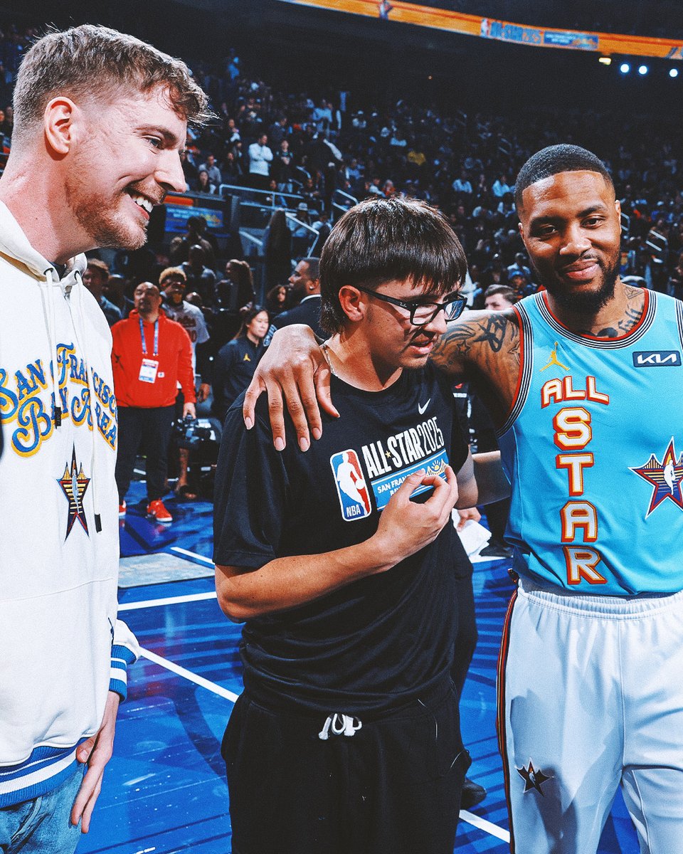 NBA's tweet photo. The NBA will donate $50,000 to Damian's newly established scholarship fund, the Damian Lillard Scholars Program benefiting 9 East Bay High Schools, and $50,000 to the Boys and Girls Clubs of Oakland and San Francisco. https://t.co/zwGNFzKhUL