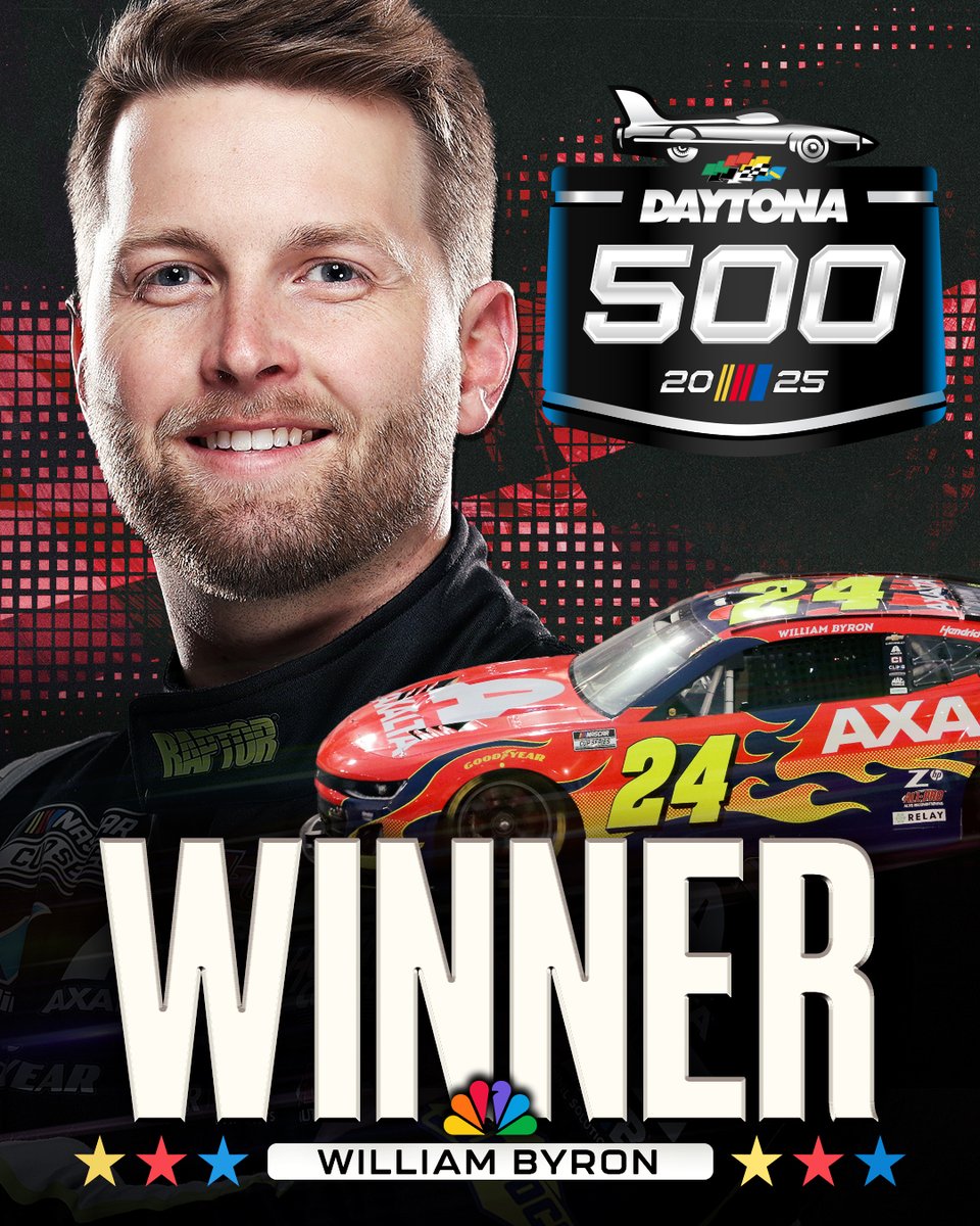 REPOST to congratulate William Byron!

He goes back-to-back in the #Daytona500!