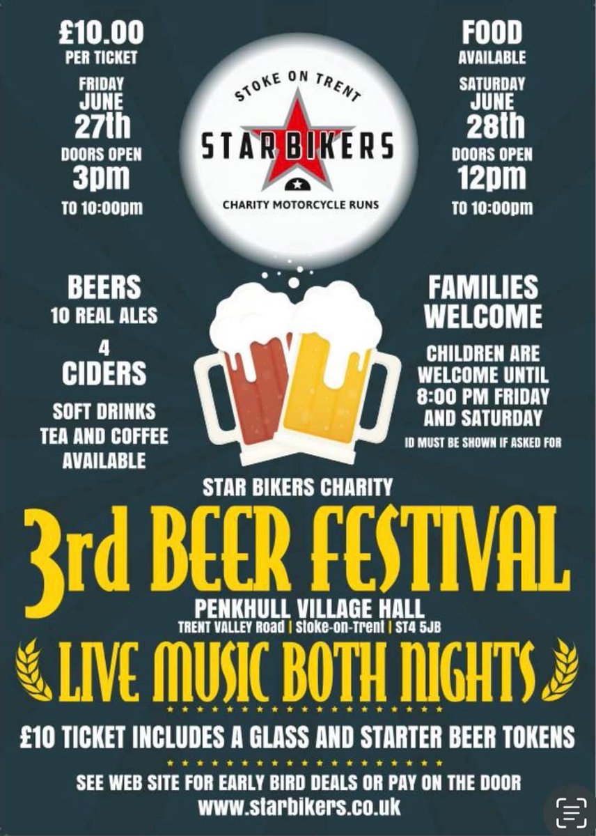 Early Bird tickets are available now at starbikers.co.uk! Grab them now before the price goes up! #ProudStarBiker