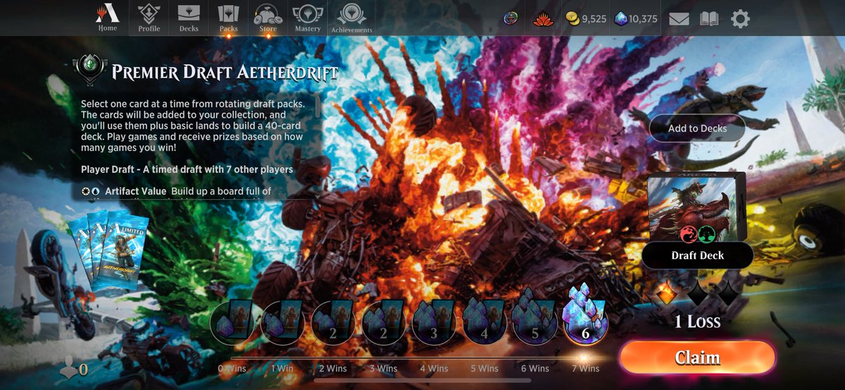 MtgMiah's tweet photo. Well this was just about the silliest draft I have ever had! I felt like I was playing constructed against draft decks. The Draco engineer is great &amp; 5 lightning strikes is the prefect amount. #MTG @LordsofLimited @Marshall_LR https://t.co/nUYavkHnnM