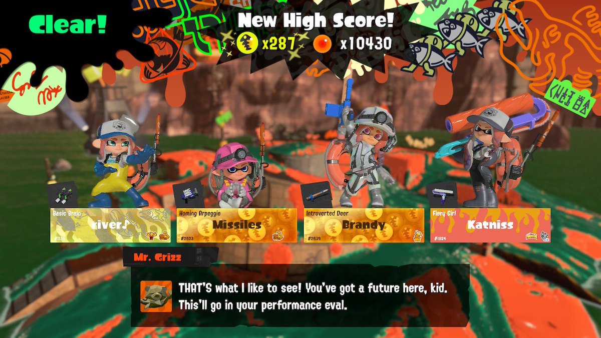 BrandyAki's tweet photo. 287 Eggs in Sockeye Eggstrawork (EW8)!!! Thank you so much for the fun sessions! 😊
#Eggstrawork #SalmonRun #Splatoon3 https://t.co/pY6I2TkHD8