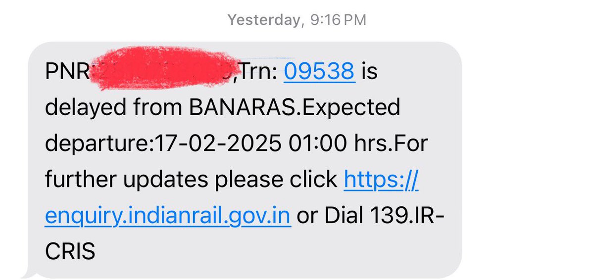 Drpulkit29's tweet photo. @RailwaySeva @drmbsbner What to do now? Train yet to start from source station https://t.co/P11JoWiw1b