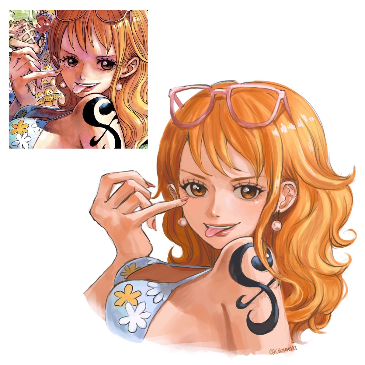 chommo11's tweet photo. 🍊✨
#ONEPIECE #Nami https://t.co/XZjNKg6F6m