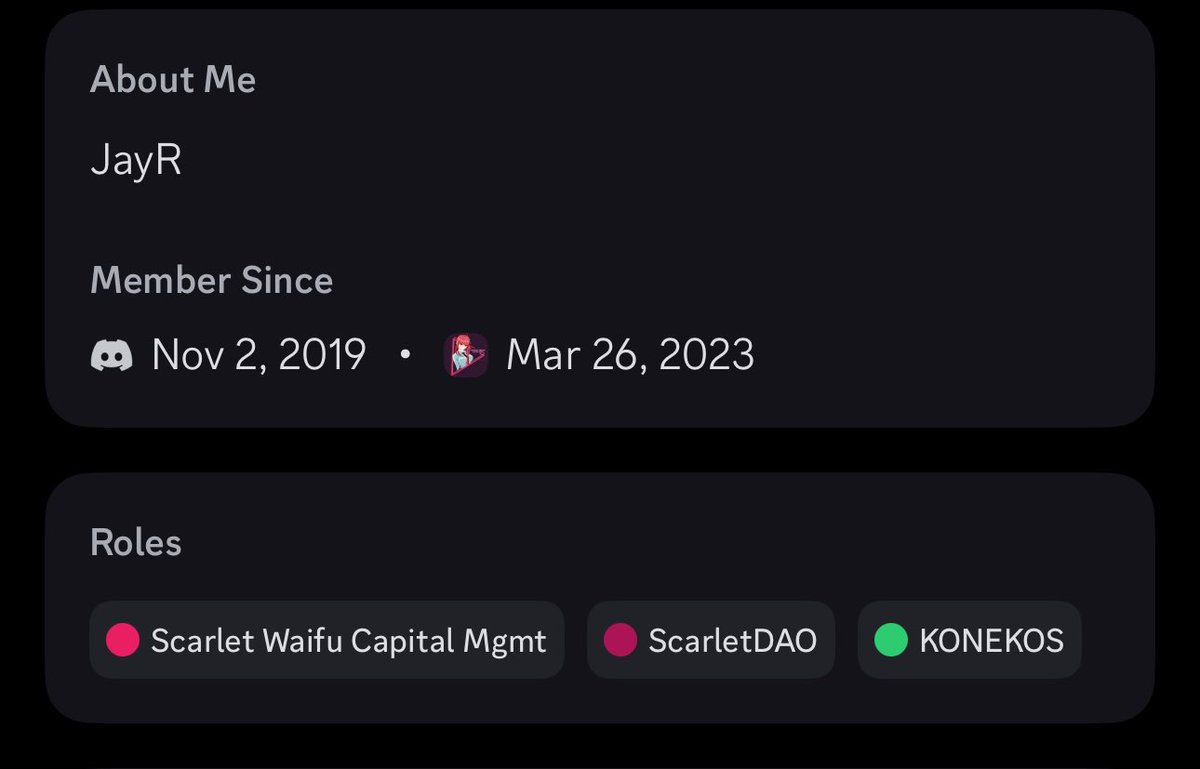 JayR (@jayr3o5) on Twitter photo Everything <a href="/ScarletWaifuDAO/">Scarlet Waifu Capital Mgmt🔺</a> does we do as a community and vote!!
Every Dao member is essential and comes from some of the biggest projects on Avax
I’m the shit post guy, what’s up ✌️
Now buy $Waifu so we can be rich. Everything <a href="/ScarletWaifuDAO/">Scarlet Waifu Capital Mgmt🔺</a> does we do as a community and vote!!
Every Dao member is essential and comes from some of the biggest projects on Avax
I’m the shit post guy, what’s up ✌️
Now buy $Waifu so we can be rich.