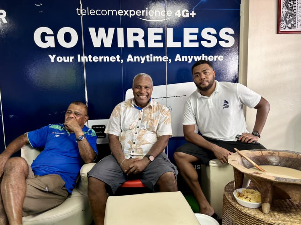 TelecomFJ's tweet photo. Wananavu, @Fijian_Drua ! What a game and atmosphere at HFC Bank Stadium! Big thanks to our guests for joining us at the Telecom Corporate Box and soaking in the excitement. π₯π #Fiji #Rugby #Telecom #Networking #TelecomCorporateBox https://t.co/ja9KoEgzuj