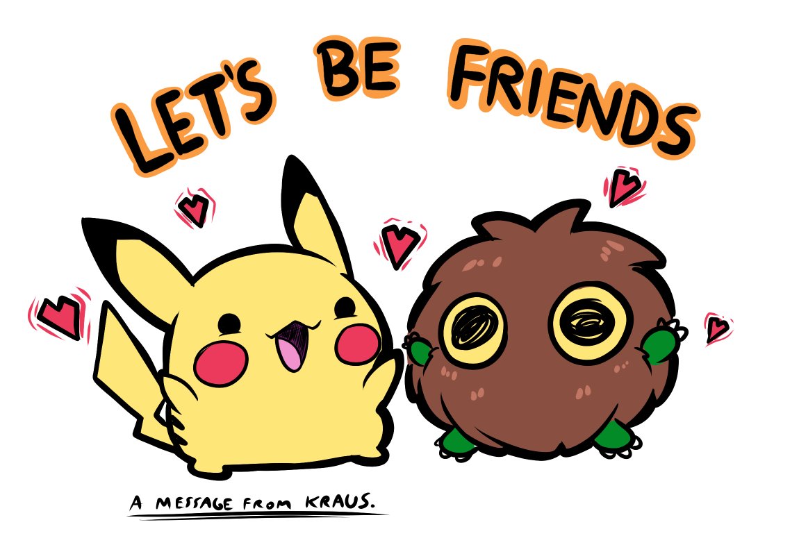 KrausArts's tweet image. About the Pokemon vs Yu-Gi-Oh! that happened the last few days:
Each TCG has their own goods and bads, complexities and easy routes, just play the game that makes you happy, or play both and be happy too
