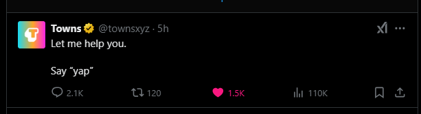 GM Yapper

Town ahead and he said not to give up

Say $Yaps <a href="/KaitoAI/">Kaito AI 🌊</a> and connect