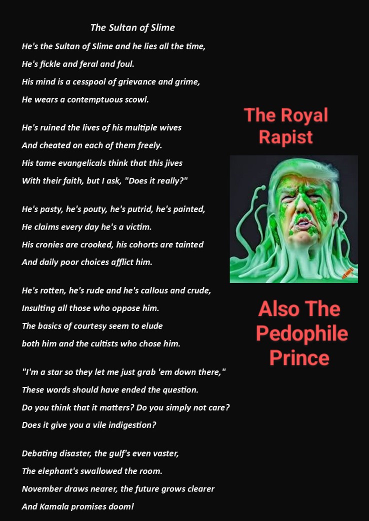MrSpiritsRaven's tweet photo. @SteveHe89460425 @Sue15098418 #YouGotWhatYouVotedFor
#NotMyPOTUS47
#PedophilePresidentDonaldJTrump
#NotMyPresident
#DumbAssDonald
#The4thReich
#ElonHitlerMusk
#ShutUpElon https://t.co/LEWM6hYiNi