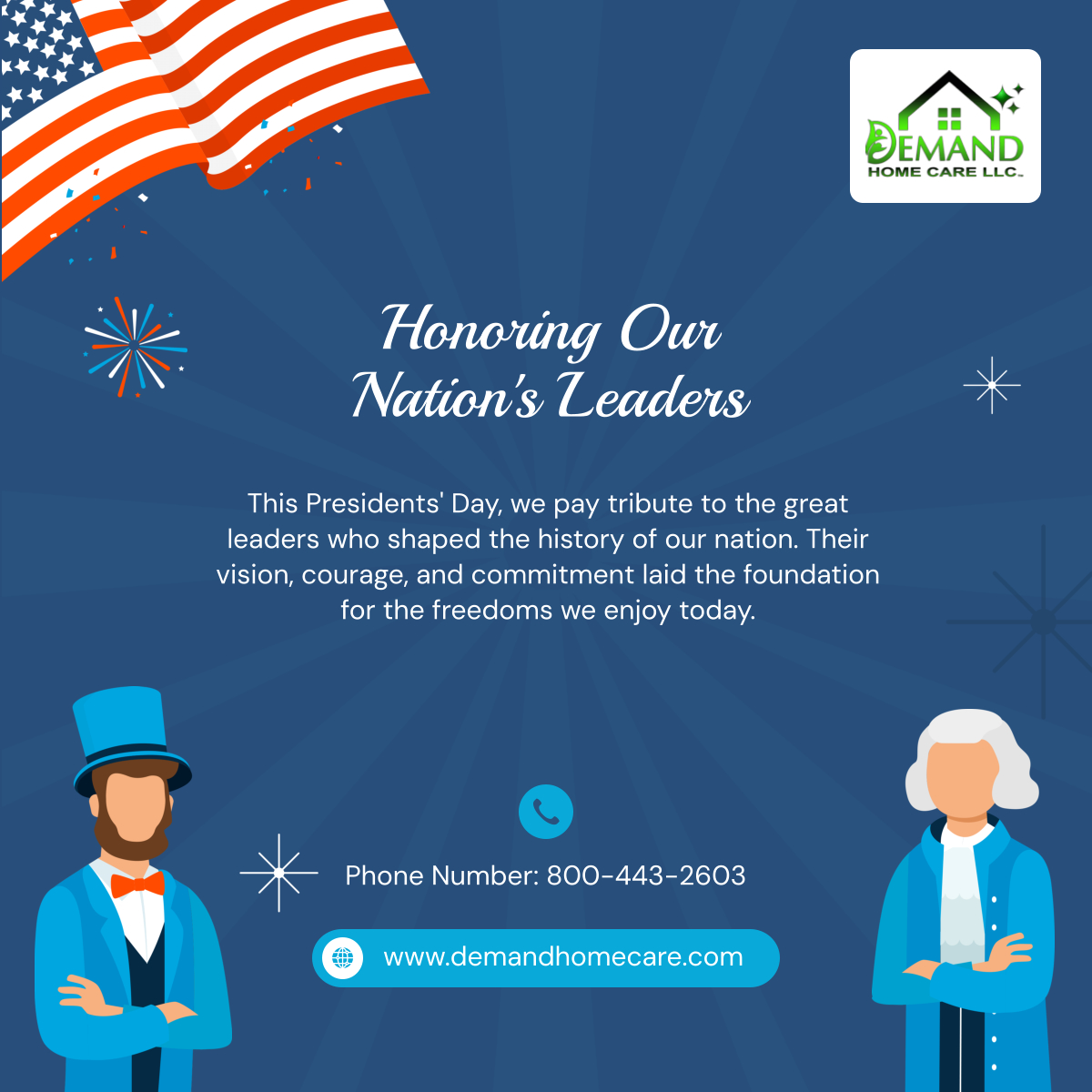 demand_care's tweet photo. May we continue to honor their legacy by working together to uphold the values of liberty and justice. Let us never forget the sacrifices that have paved the way for the freedoms we cherish. 

#PresidentsDay #HonorOurLeaders #HistoryMakers #FreedomAndJustice #LegacyOfLeadership https://t.co/gwlRaIsdyO