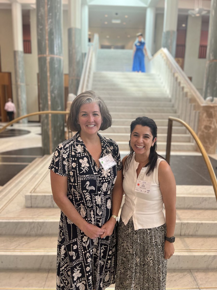 Deakin IPAN (@deakinipan) on Twitter photo Two of our rising research stars attended <a href="/ScienceAU/">Science & Technology Australia</a>'s Science Meets Parliament 2025 event in Canberra.
Drs Rebecca Lindberg and <a href="/elenas_george/">Dr Elena George, AdvAPD, PhD</a> had a fantastic opportunity to network and engage with parliamentarians, advisers and fellow STEM researchers over two packed days. Two of our rising research stars attended <a href="/ScienceAU/">Science & Technology Australia</a>'s Science Meets Parliament 2025 event in Canberra.
Drs Rebecca Lindberg and <a href="/elenas_george/">Dr Elena George, AdvAPD, PhD</a> had a fantastic opportunity to network and engage with parliamentarians, advisers and fellow STEM researchers over two packed days.