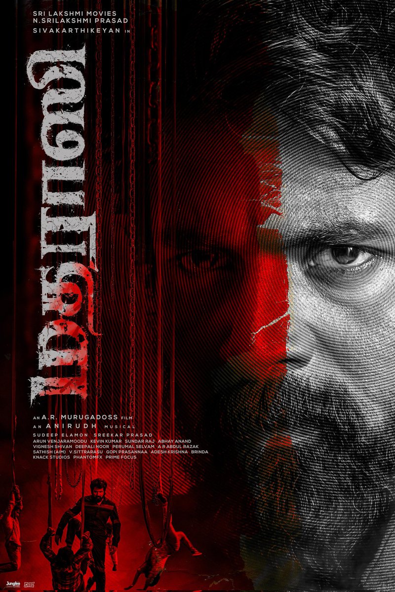 behindwoods's tweet photo. #SKxARM is #Madharasi ❤️‍🔥
Get ready for Massive Carnage in cinemas 💥💥

SK & ARM are all set to give you THE BIGGEST ACTION FILM 🔥

TITLE GLIMPSE & FIRST LOOK out now!
▶️ https://t.co/GBQTi6uDOr

Happy Birthday, @Siva_Kartikeyan ✨

#SK23 #HappyBirthdaySK
@SriLakshmiMovie @ARMurugadoss @anirudhofficial @VidyutJammwal #BijuMenon @rukminitweets @actorshabeer @vikranth_offl @SudeepElamon @KevinKumarrrr #ArunVenjaramoodu @sreekar_prasad @VigneshShivN @BrindhaGopal1 @gopiprasannaa @deepali_noor @venkystudios @Sundarksam @teamaimpr @TheMugDigital @JungleeMusicSTH @SeedStudios1 @phantomfx_india @knackstudios_ @PrimeFocusIndia @pharsfilm @MangoMassMedia @iamgunashekar @bypostoffice @propratheesh @proharisharasu
