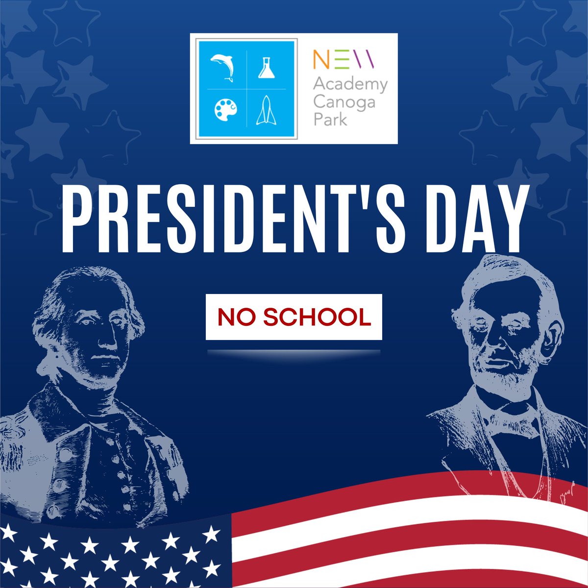 NACPschool's tweet photo. 🚨 NO SCHOOL

#PresidentsDay https://t.co/gZlPUikofl