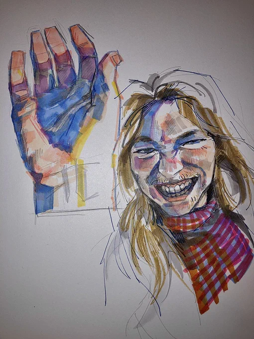 Traditional marker art