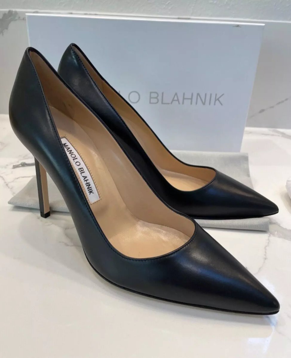 MANOLO BLAHNIK BB Leather 105mm Pumps