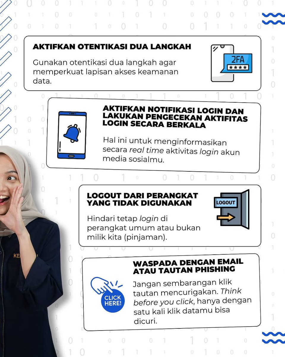 kppnliwa's tweet photo. Sobat InTress, pencurian identitas digital bisa terjadi kapan saja tanpa kita sadari. Pelaku kejahatan siber dapat menyalahgunakan akun Sobat InTress untuk berbagai tindakan kriminal, seperti penipuan finansial atau penyebaran malware.

Jaga identitas, lindungi akunmu! 🚀🔒 https://t.co/2UgeVAR5tR