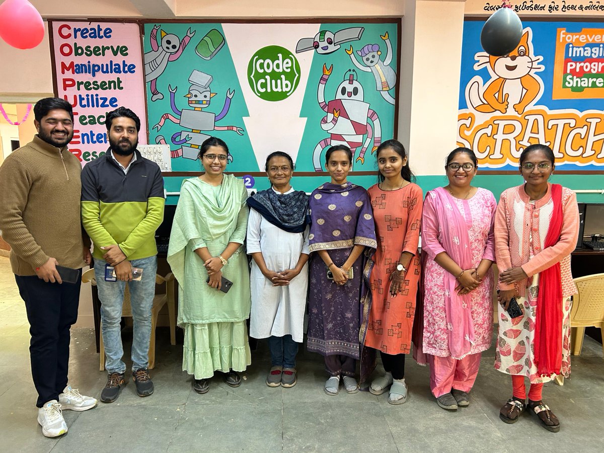 CodeClub's tweet image. We recently launched our Code Club Programme with @WelspunWorld in Gujarat, India. 

The #CodeClubIndia team have been amazed by the progress young creators are making already, barely two months later and they are Scratch superstars 🌟