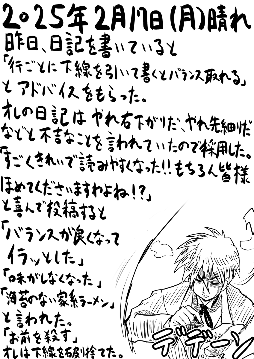 今日の日記 