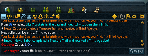 Click_Dude's tweet photo. opened 100 elites to top off 2k clues. It went pretty well. https://t.co/Ew5xWvgTK7