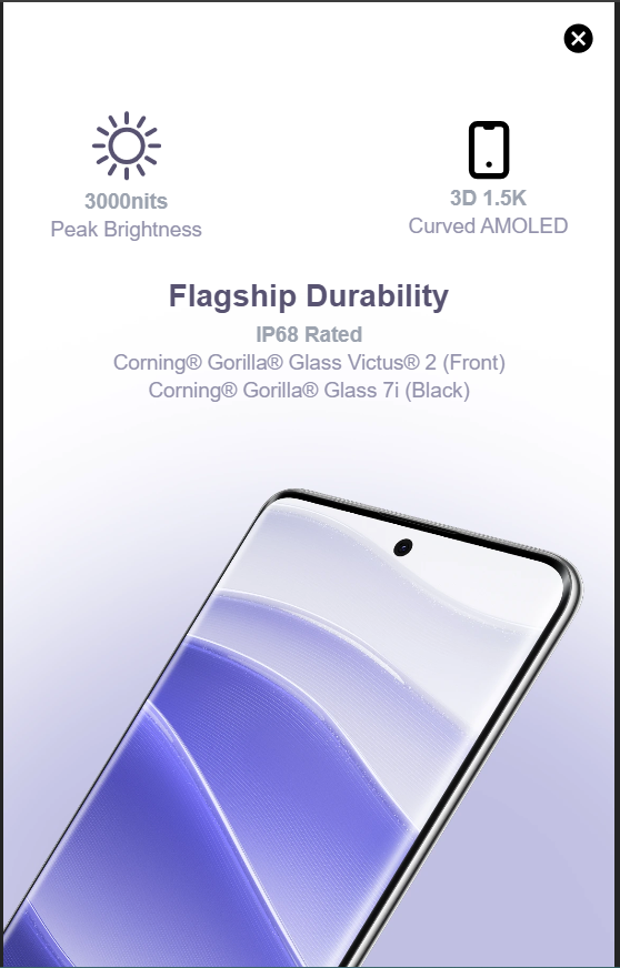 bilva_patel07's tweet photo. @XiaomiIndia there's a typo error, if you want to rectify it! Corning Gorilla Glass 7i "(Back)" 

@MiIndiaSupport @Xiaomi https://t.co/Kkn8tL3wa0