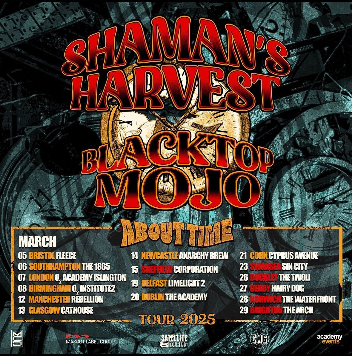 Hi, I’m Catt &amp; I never use Twitter…I’m in a band called #blacktopmojo and we’re going on tour in March to the U.K. and Ireland with our buddies <a href="/shamansharvest/">Shaman's Harvest</a> &amp; if you’re from there you should come out! #livemusic #UK #Ireland #tour #rock #shamansharvest #RockAndRoll #rockmusic