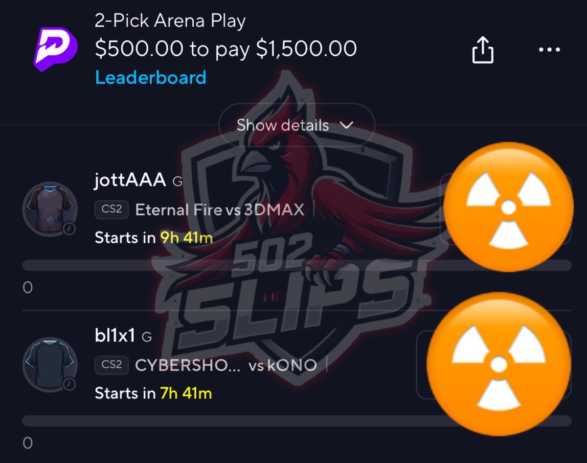 $500 CS2 WAKE &amp; CASH 🌅🎮 HAS BEEN POSTED IN PREMIUM! 🤑

HIGHEST % HIT RATE On Both! ✅ 

I WILL GIVE $50 TO SOMEONE WHO LIKES/RT's WHEN THIS CASHES! 🤝🏼 

ACCESS BELOW ⬇️ 
whop.com/502slips

#PrizePicks | #GamblingX | #Whop