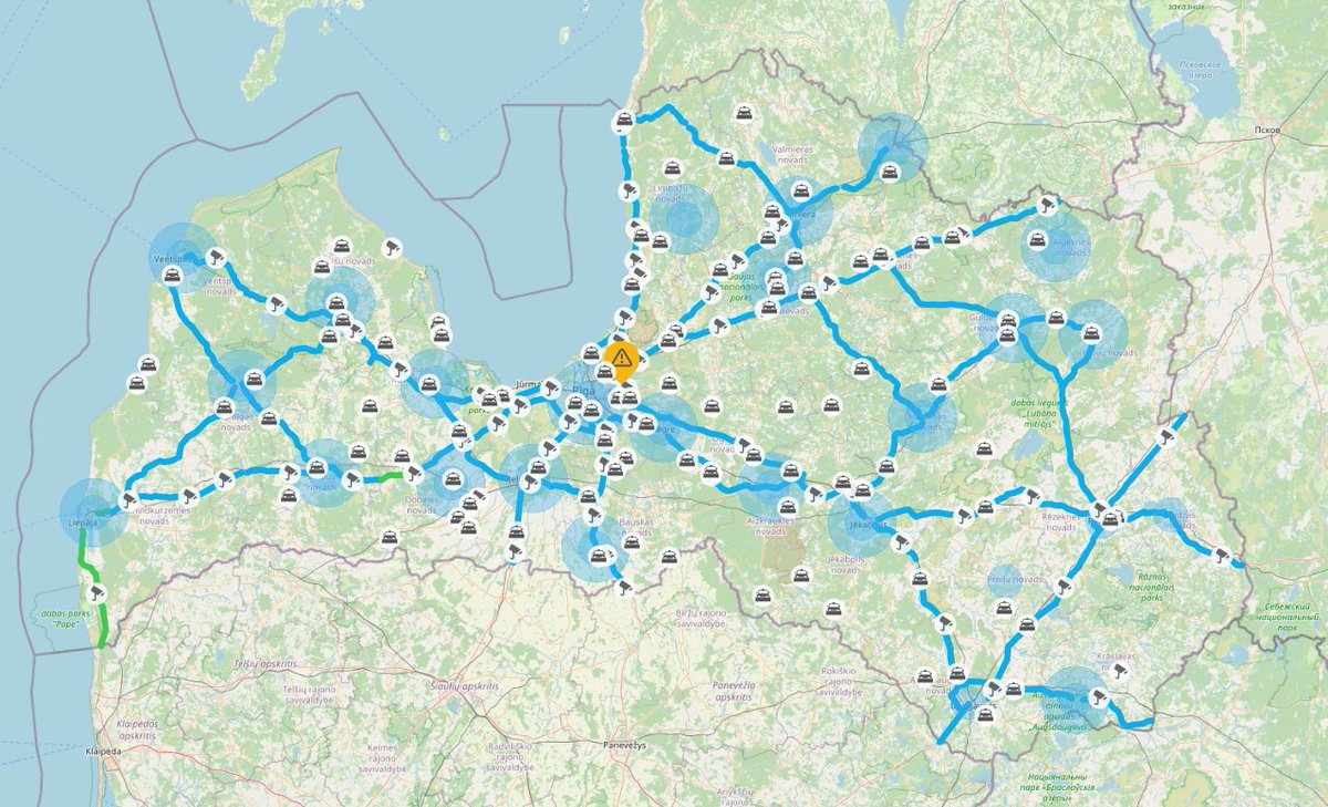 LVceli's tweet image. 🌨️❄️Šorīt uz plkst. 6.30 visā valstī sniegs un apledojums apgrūtina braukšanu pa valsts galvenajiem un reģionālajiem autoceļiem. Lai uzlabotu braukšanas apstākļus, ceļu uzturēšanas darbos iesaistīta 133 ziemas dienesta tehnikas vienības.👇
bit.ly/42ZIbZ5
