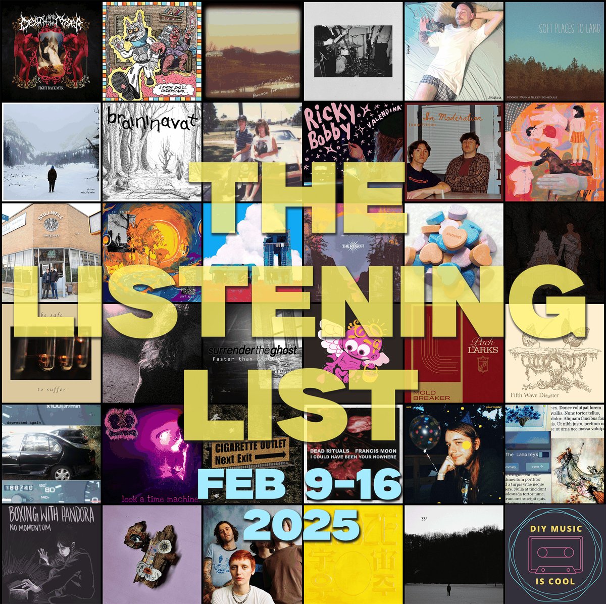 DIY Music is Cool (@diymusiciscool) on Twitter photo The Listening List this week has 96 songs~
Some of them scream. Some are weird. A few might change your life. I love them all, take care of them ❤︎
feat. <a href="/fightbackmtn/">Fight Back Mountain</a> <a href="/skiimoband/">Skiimo</a> <a href="/rookieparktx/">rookie park (fauxchella mode)</a> <a href="/Surrender_Ghost/">Surrender the Ghost</a> <a href="/heyitsfrog/">frog, a band</a> <a href="/LowBefore/">Low Before The Breeze</a> <a href="/iamshunkan/">SHUNKAN (new EP out now)</a> <a href="/5everband/">5ever 💫</a> & more!
links⋆below The Listening List this week has 96 songs~
Some of them scream. Some are weird. A few might change your life. I love them all, take care of them ❤︎
feat. <a href="/fightbackmtn/">Fight Back Mountain</a> <a href="/skiimoband/">Skiimo</a> <a href="/rookieparktx/">rookie park (fauxchella mode)</a> <a href="/Surrender_Ghost/">Surrender the Ghost</a> <a href="/heyitsfrog/">frog, a band</a> <a href="/LowBefore/">Low Before The Breeze</a> <a href="/iamshunkan/">SHUNKAN (new EP out now)</a> <a href="/5everband/">5ever 💫</a> & more!
links⋆below