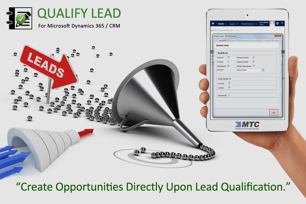 Check out our YouTube video on Qualify Lead for Microsoft Dynamics 365/CRM. goo.gl/5sSRYM
