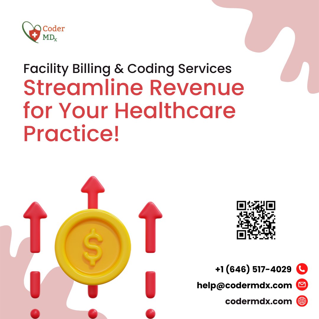codermdx25's tweet image. Want to streamline #revenue for your practice? Look no further than facility #billing and #codingservices. Accurate coding and efficient billing can #maximize #reimbursements and minimize #claimdenials.
🌐Visit: codermdx.com
Improve and maximize Revenue with #CoderMDx!