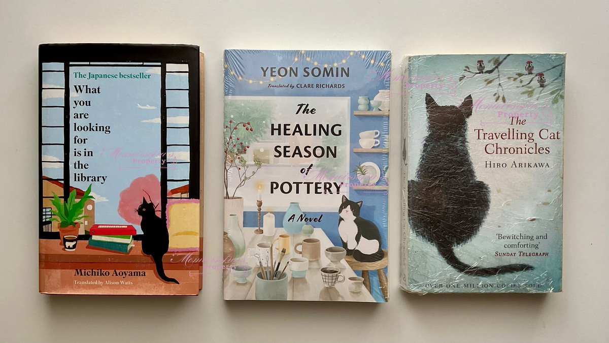 memoirsofra's tweet image. We’ve been seeing a lot of Asian literature books, especially Japanese ones, features cats on their covers. Have you ever wondered why they put cats on the covers, even when they aren’t even the characters in the novel? Is it to attract readers’ attention?