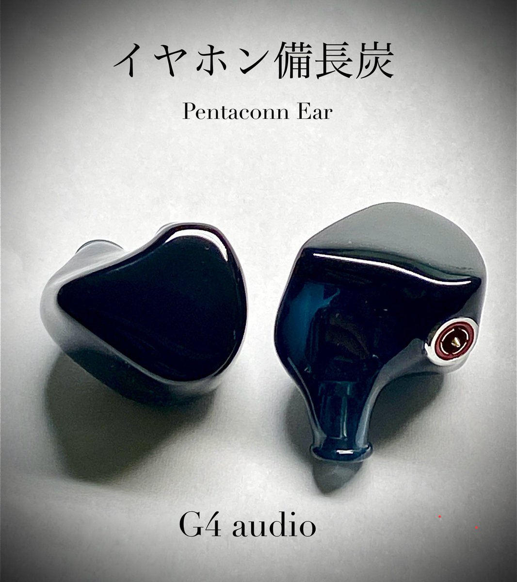 イヤホン備長炭 Pentaconn 仕様 G4ロゴサインなし 完成しました