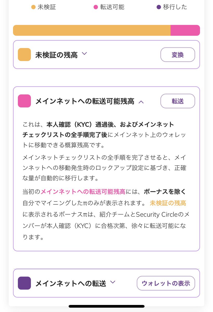 僕はKYC提出出来たけどPI紹介した方がほとんど存在を忘れて放置してると思うから未検証残高は貰えないだろうなー😂

まぁそれも仕方ないこと。
そん時は潔く諦めよう🙂どうしようもない