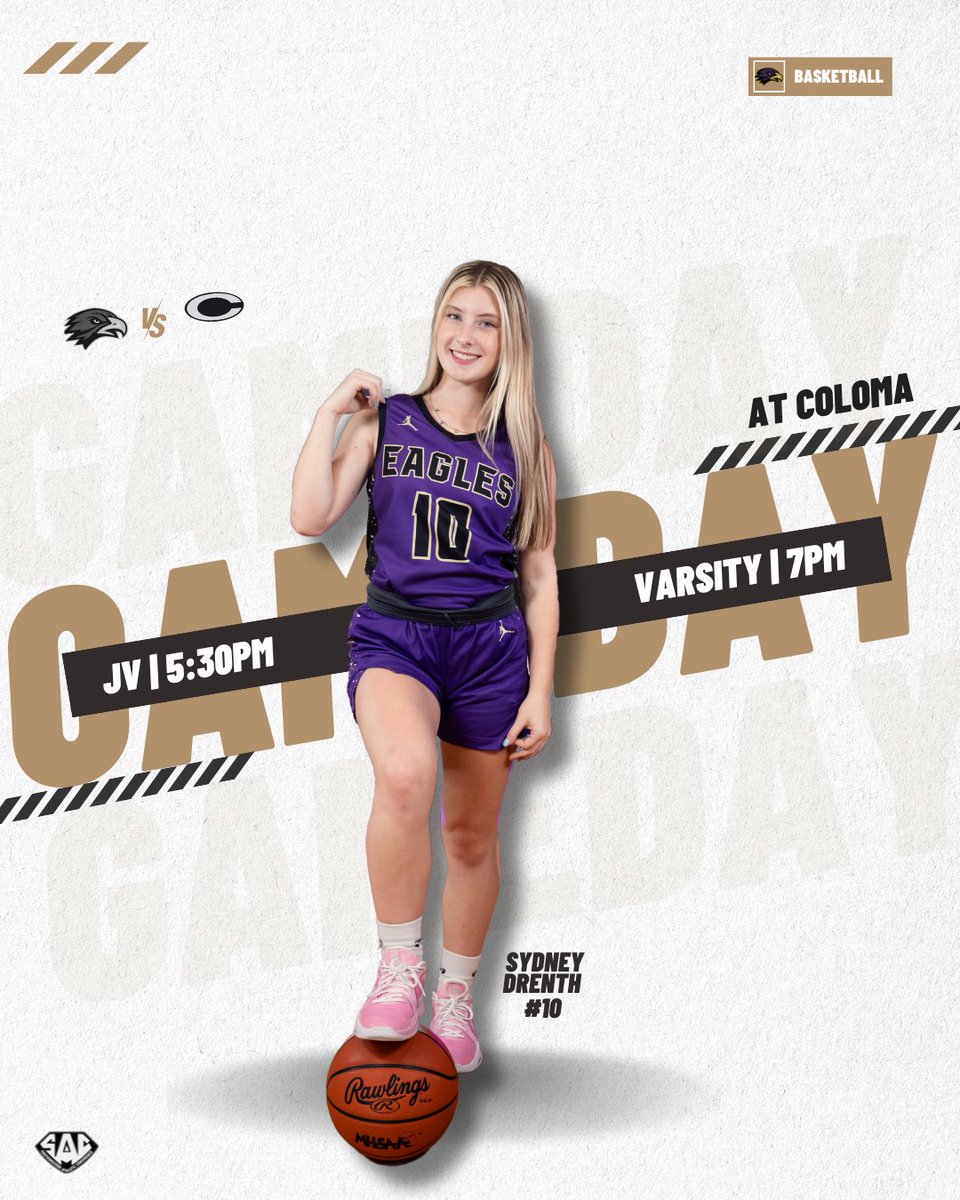 🔥GAME DAY!🔥  Our Lady Eagles will face off against the Comets of Coloma in an away match up. Junior varsity will kick it off at 5:30pm with Varsity to follow at 7:00pm. Come out and support your eagles! We can't wait to see you there! #goeagles