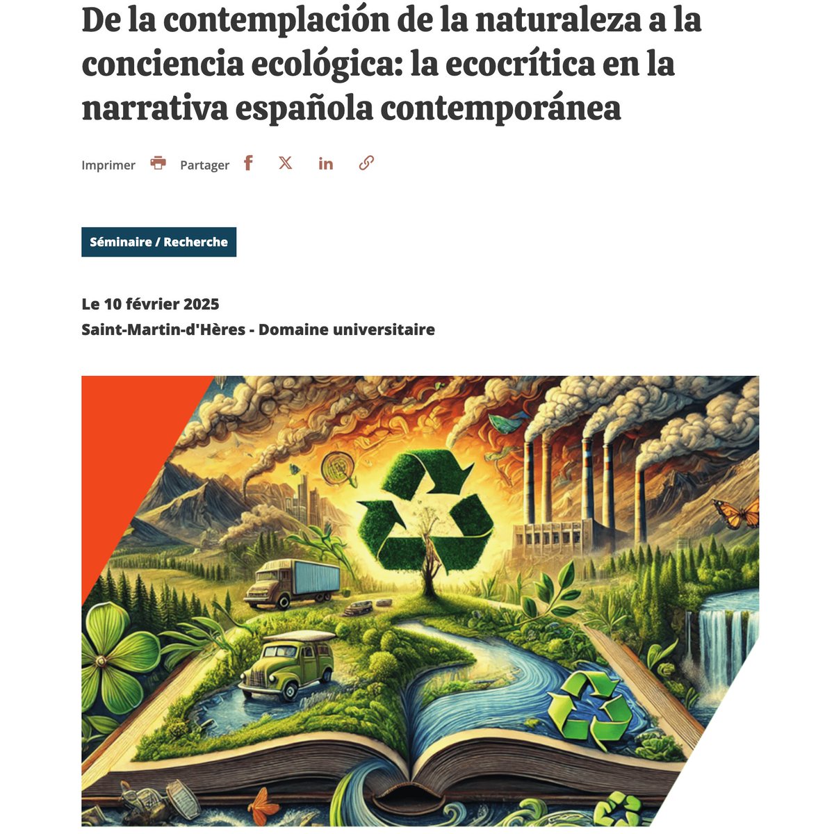 👉 Conférence de David García Ponce (Université de Huelva) – Professeur invité à <a href="/ilcea4/">ILCEA4</a>. Séminaire organisé par Thierry Nallet .
🗓️ 10 février 2025 de 14h00 à 16h00
📍Salle des conseils - maison des langues et des cultures
🔗 Info+ : bit.ly/3Q22Zrj