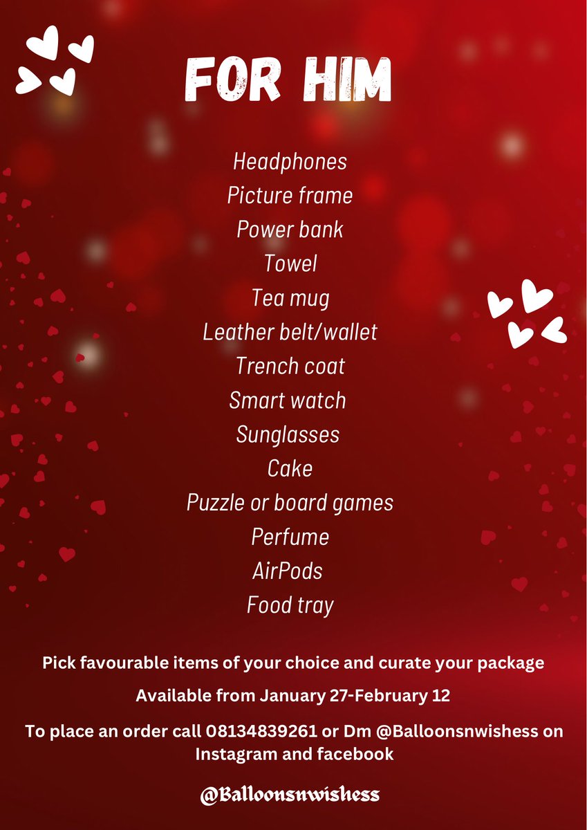 The Young Uncle (@nenkinan_deshi) on Twitter photo Valentine has come
This 2025. Show that man/woman some love. He intentional about it.
Balloonsnwishes <a href="/palang_simon1/">Yayan-yargata❤️</a> is here to help you do it.
Read through and build your package yourself. We will just curate and deliver
Orders close on Feb 12. Valentine has come
This 2025. Show that man/woman some love. He intentional about it.
Balloonsnwishes <a href="/palang_simon1/">Yayan-yargata❤️</a> is here to help you do it.
Read through and build your package yourself. We will just curate and deliver
Orders close on Feb 12.