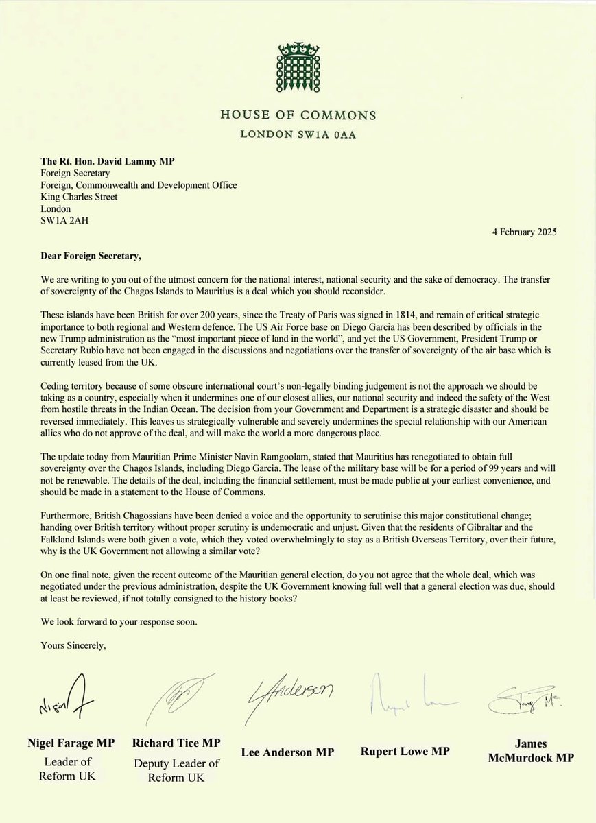 Reform UK tweet media