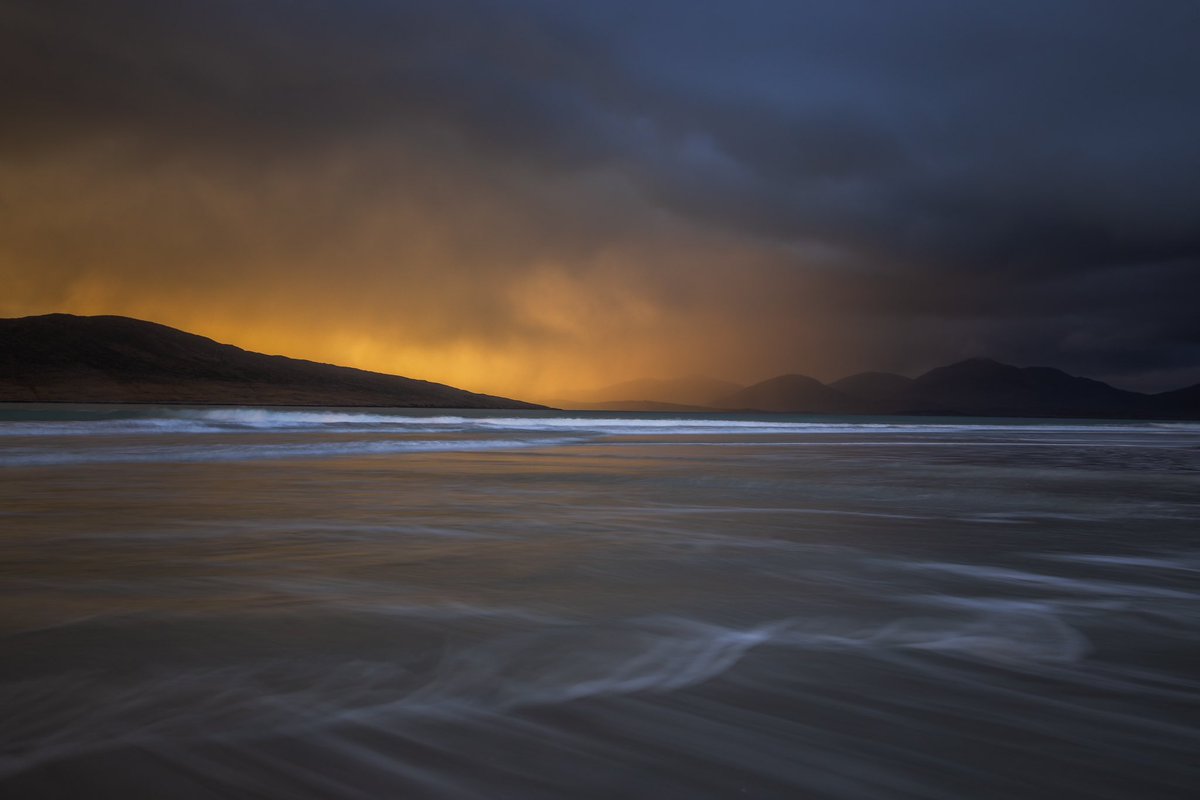 About last night. Epic light at Luskentyre. The Outer Hebrides doing what it does best! #Scotland