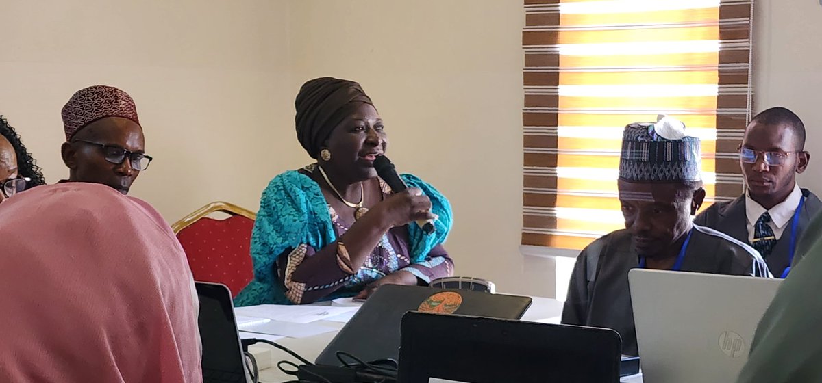 Members of the Governing Board, Chief Nmezi Oguadimma and Comrade Rita Goyit making remarks as the 2025 Annual Planning Meeting holding in Kano.