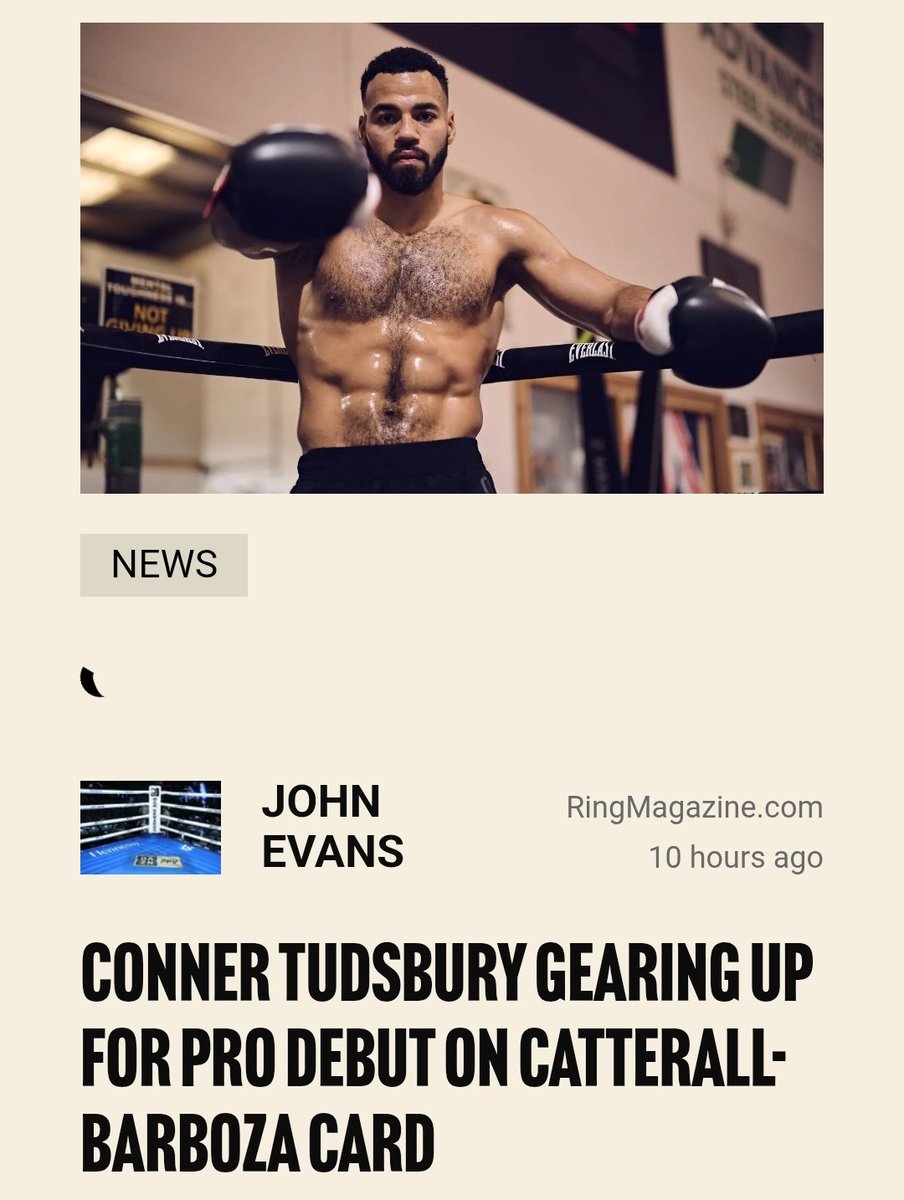 John_Evans79's tweet photo. Conner Tudsbury Gearing Up For Pro Debut on Catterall-Barboza Card
 https://t.co/GvtcMstzW2 https://t.co/atzb5RD0Fr
