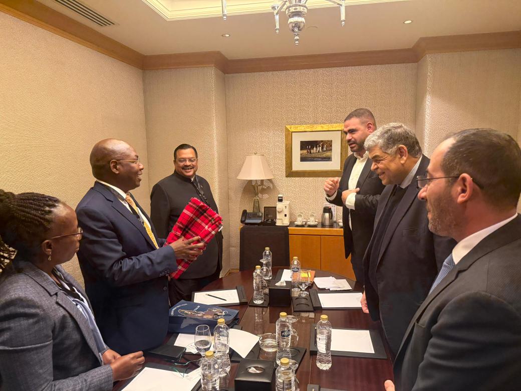 aykosgey92's tweet photo. Bio Vax Institute Chairperson Hon Dr S.R Mishra during the 2nd  vaccines and other Health products manufacturing Forum for African Union Members states held at Cairo Egypt on 4th to 6th February 2025. https://t.co/q1yacwFMhD