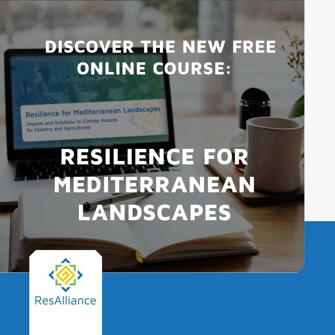 Did you know that the Mediterranean is warming 20% faster than the 🌍 average?

Join the Resilience for Mediterranean Landscapes online course and gain practical tools to tackle climate hazards &amp; build resilience in forestry and agriculture.

Enroll now!👉🏻 resalliance.eu/resilience-for…