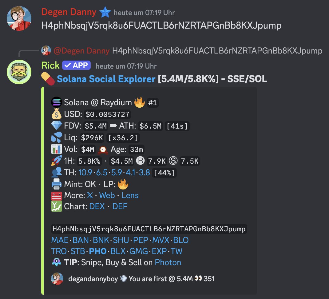 Another mooner caught early by our <a href="/Vault_Alpha/">Vault Alpha</a> Smart tracker! 🔐

$SSE pinged first at 220K and at 5.4M by our member <a href="/degendannyboy/">degeneratedannyboy</a> 
ATH of 48M! 🔥🔥🔥🔥🔥 
<a href="/usetapestry/">tapestry</a>

Join our community to catch every mooner on #solana #onchain with us! 

👉 discord.gg/vaultalpha